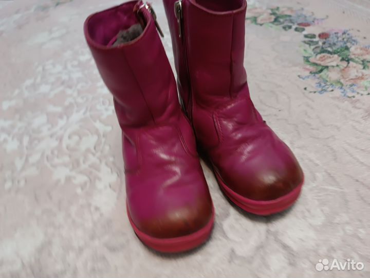 Сапоги зимние для девочки 25 размер Юничел