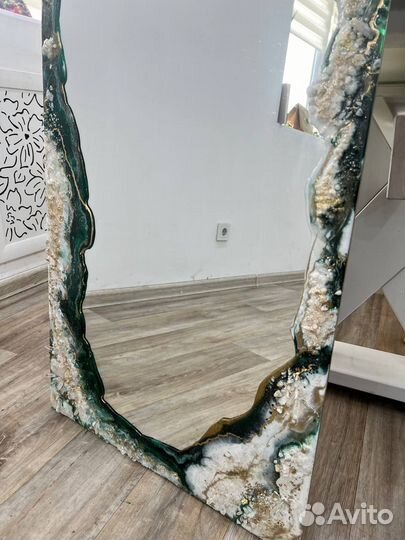 Зеркало с эпоксидной смолой Размер 55*150