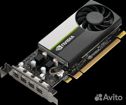 Профессиональная видеокарта VGA PNY nvidia T1000, 8 GB gddr6/128 bit, PCI Express 4.0 x16, 4x mDP