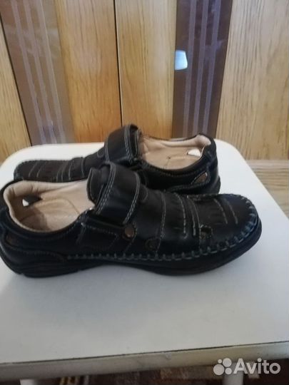 Туфли детские кожаные