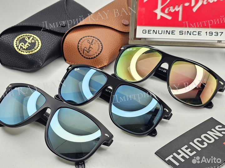 Очки Ray Ban 4147 Boyfriend Blue Mirror Стекло