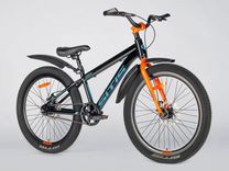 Велосипед sitis flash 24" (2024) Black-Orange-Gray