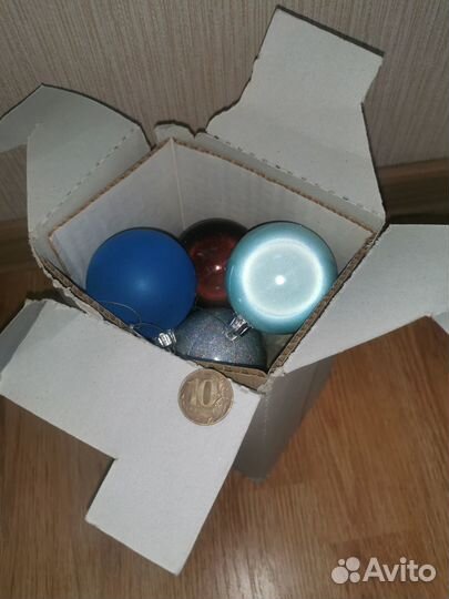 Новогодние шарики 10 шт