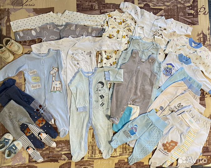 Пакет вещей для новорожденного