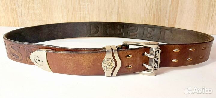 Толстый кожаный ремень 
