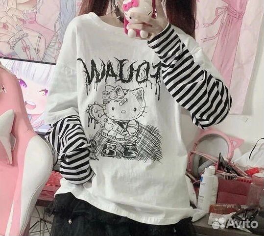 Лонгслив Y2K Hello Kitty