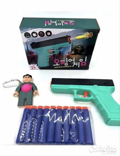 Пистолет глок бластер нерф щит капитан америка