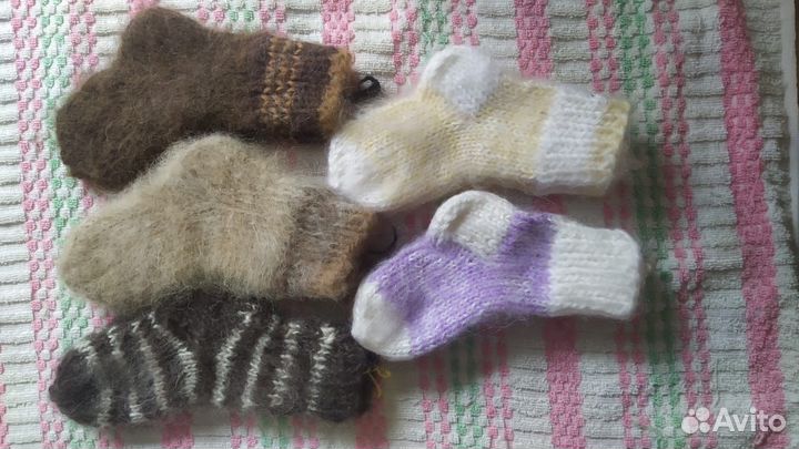 Следики, носки, варежки из собачьей шерсти