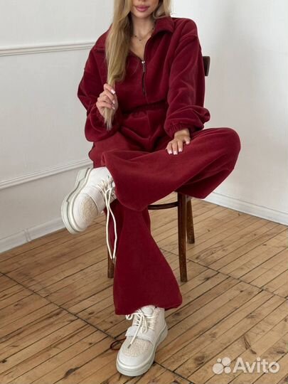 Комбинезон женский флисовый на резинке