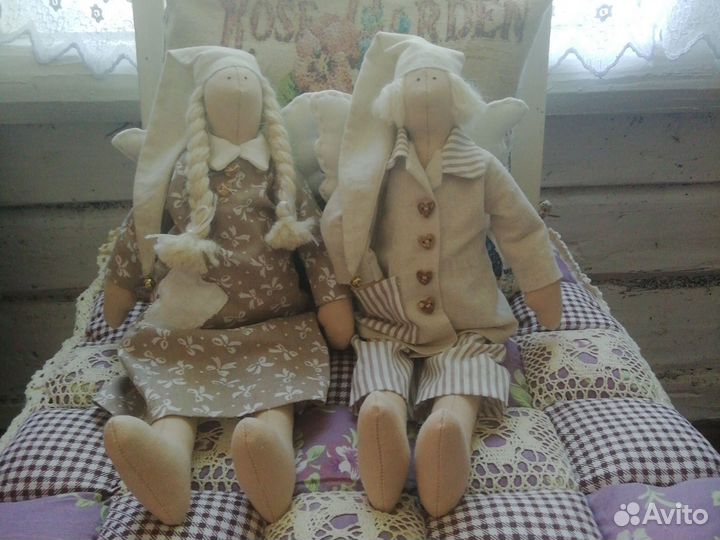 Интерьерная кукла Тильда Сонный ангел