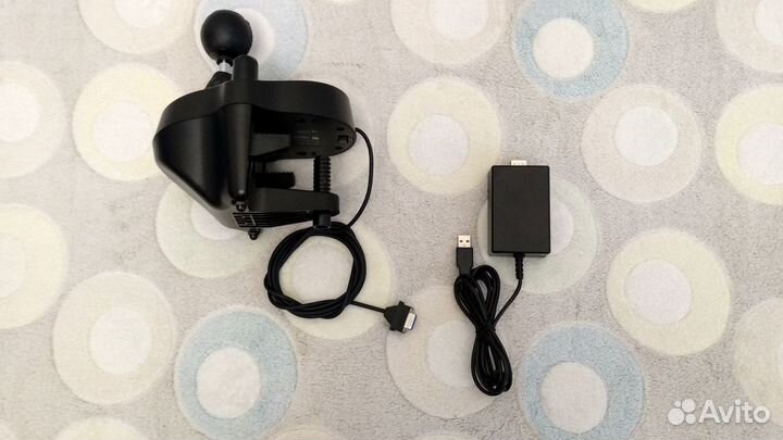 Logitech Driving Force Shifter + адаптер