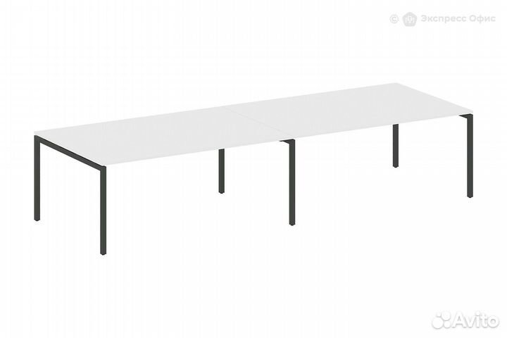 Стол для переговоров (2 столешницы) на П-образном