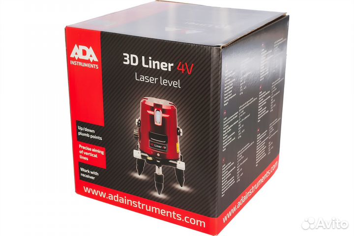 Лазерный уровень ADA 3D Liner 4V