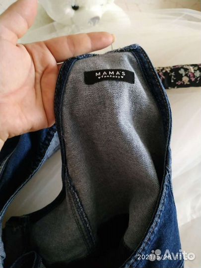 Джинсовый комбинезон для беременных женский