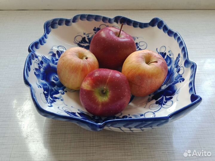 Блюдо фарфор гжель