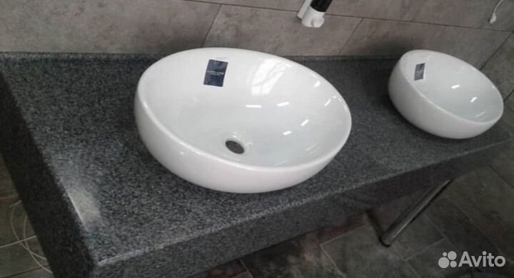 Столешница для ванной и кухни из искуственного кам