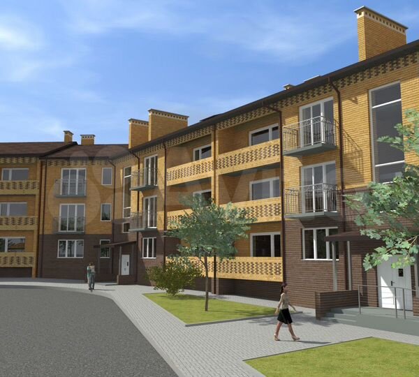 1-к. квартира, 42,5 м², 1/4 эт.