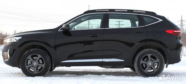 Рейлинги на крышу haval F7 (2019), черные