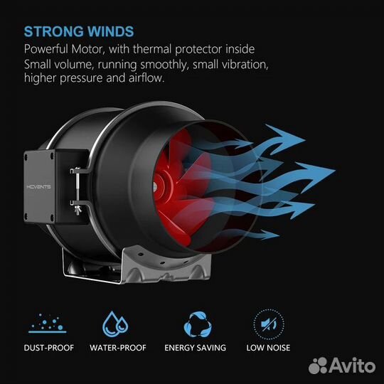 Канальный вентилятор тихий kcvents KC150-M