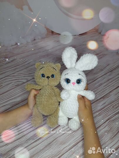Зайчик Мишка. Плюшевые игрушки