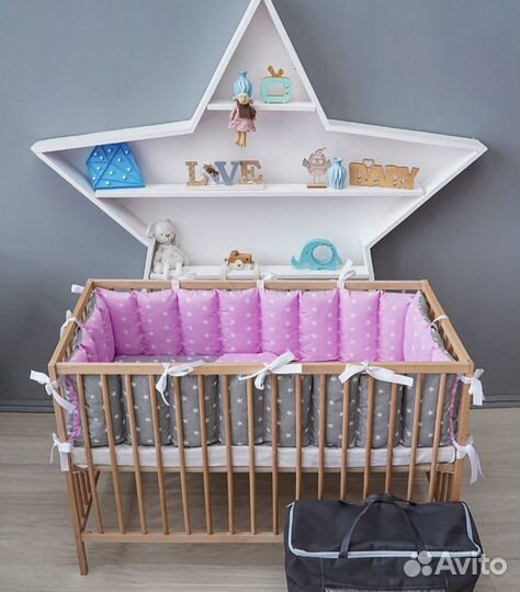 Бортики в детскую кроватку