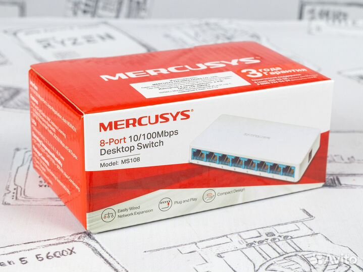 Коммутаторы Mercusys MS108