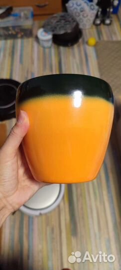 Горшки керамические-кашпо новые 2 штуки