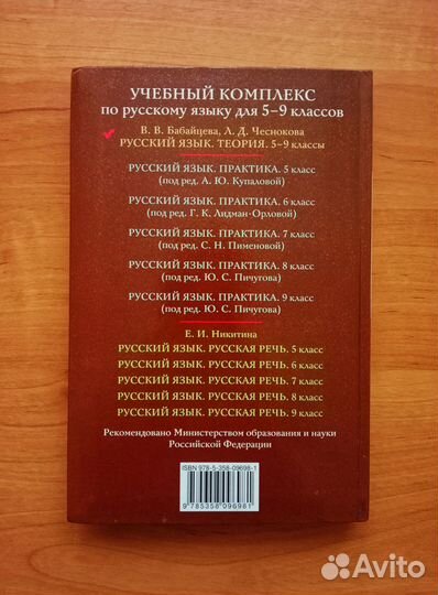 Русский язык. Теория. 5-9 классы