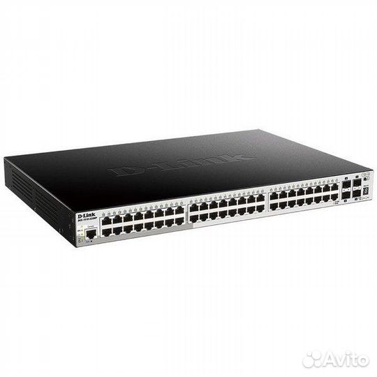 Коммутатор D-Link DGS-1510-52XMP/A1A 48G 4SFP+ 48PoE 370W настраиваемый