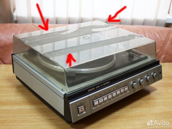 Вега-109-стерео. Лопнул пассик. 1988. СССР