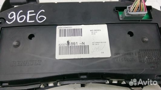 Щиток приборов renault clio 3 (96E06IT01)