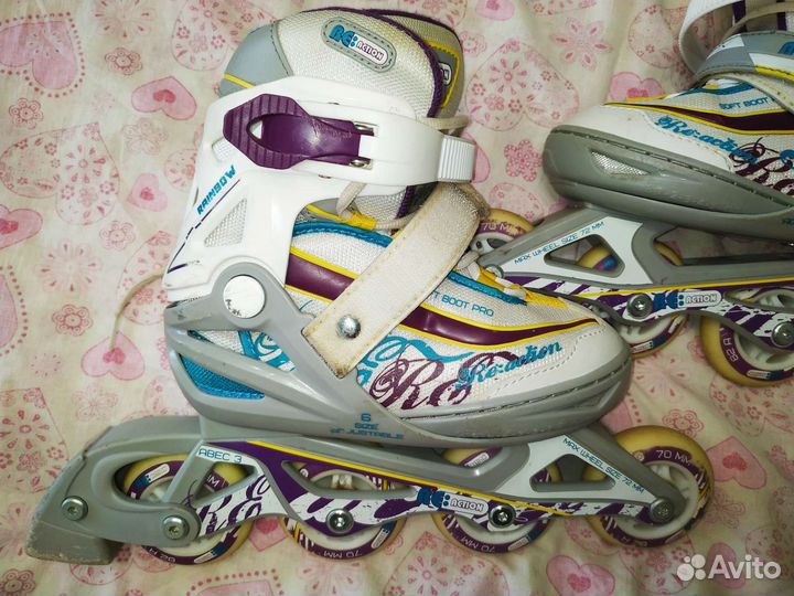 Ролики детские раздвижные reaction 31-36