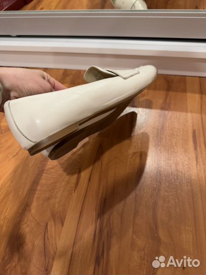 Мюли белые mascotte натуральная кожа 39 размер