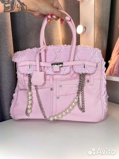 Сумка в стиле биркин