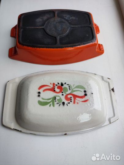 Чугунная форма с крышкой для запекания