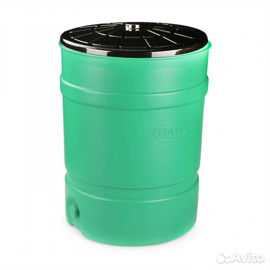 Бочка для воды пластиковая 150л, м8139, под кран