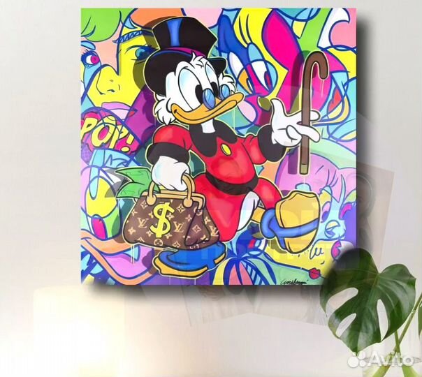 Картина на холсте Скрудж Макдак с доставкой