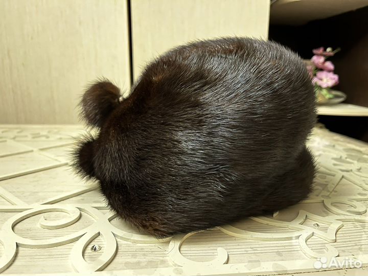 Шапка из норки женская