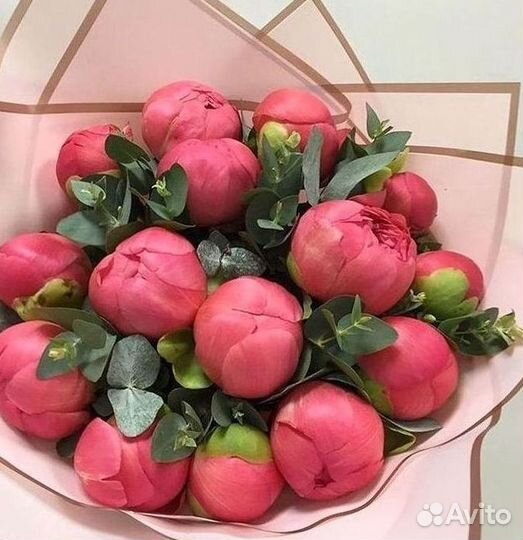 Пионы Розы Доставка