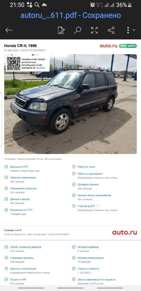 Honda CR-V: фото владельца