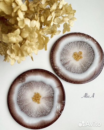 Подстаканники из эпоксидной смолы