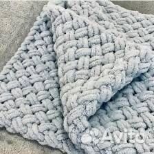 Плед вязаный