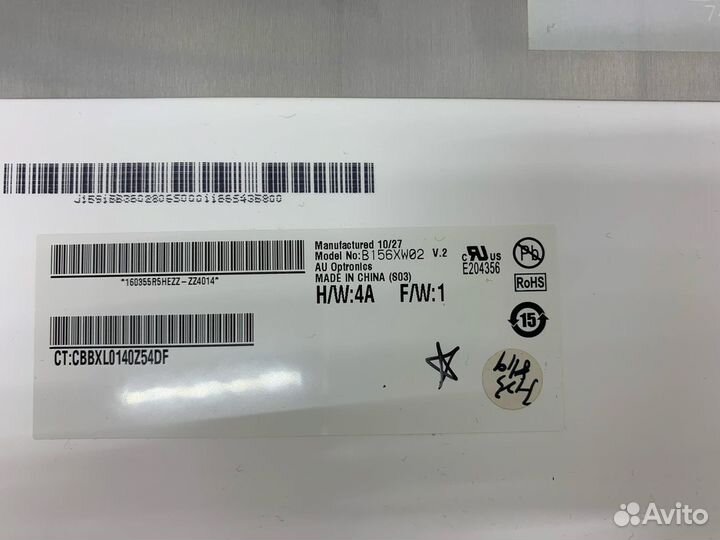 Матрица B156XW02 40Pin Led 15.6 для ноутбука