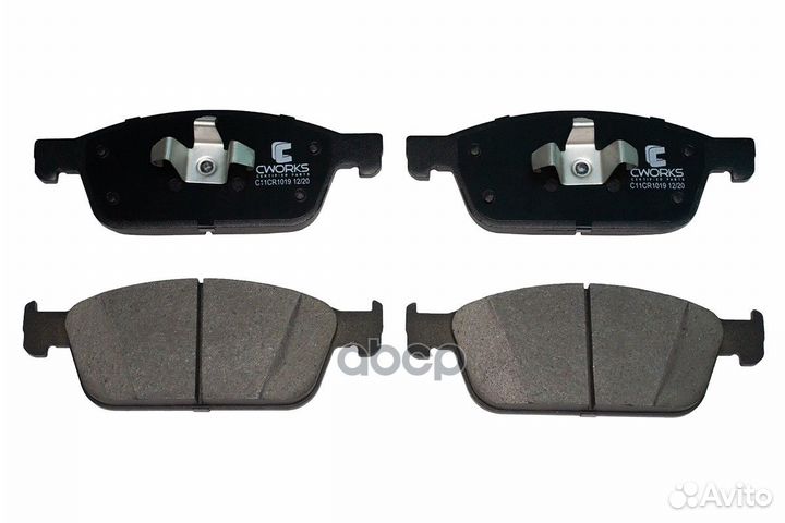 Тормозные колодки передние (Low Metallic) cwork