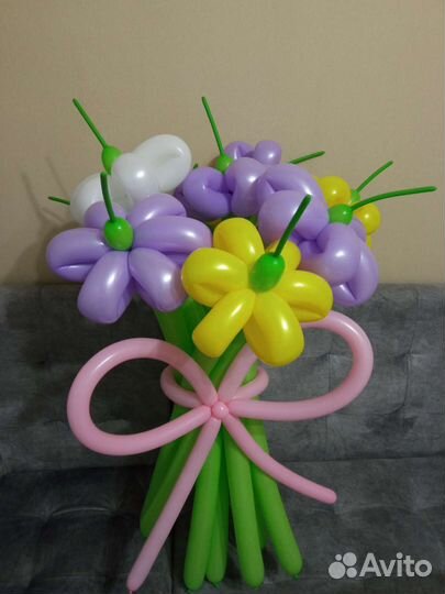 Цветы из воздушных шаров
