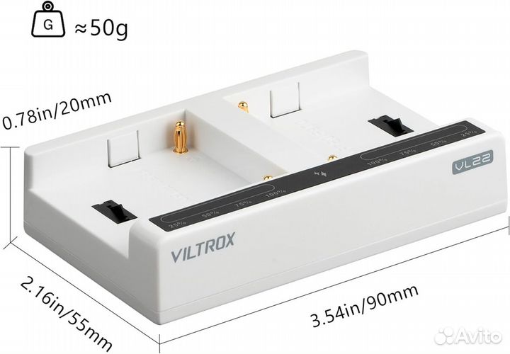 Viltrox vl22 NP-F зарядное устройство PD36w