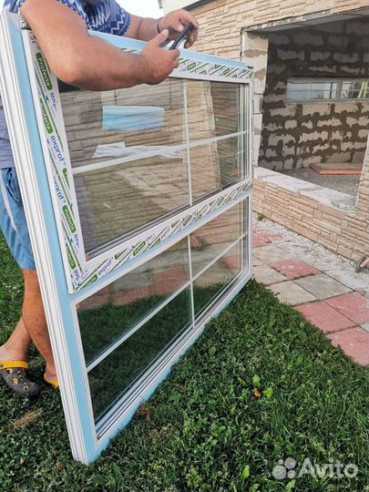 Окно 176*141. Тройной стеклопакет 70мм. энергосбер