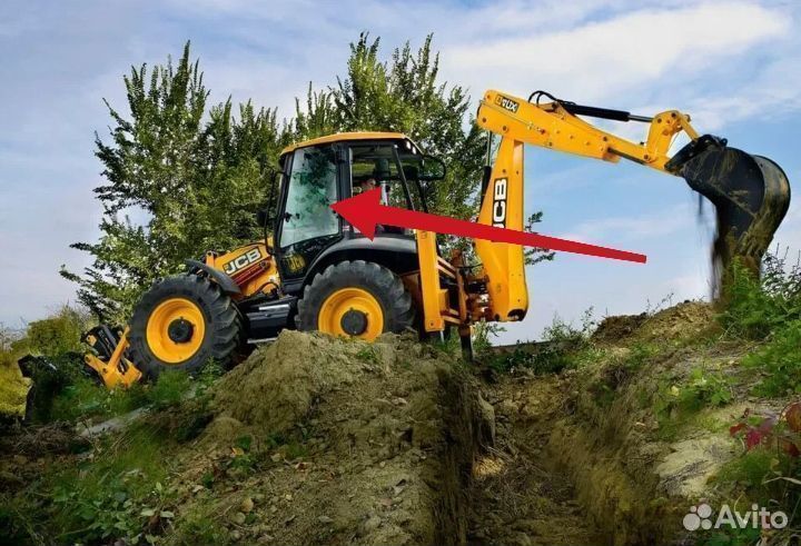 Стекло лобовое замена на погрузчик Jcb 3 CX