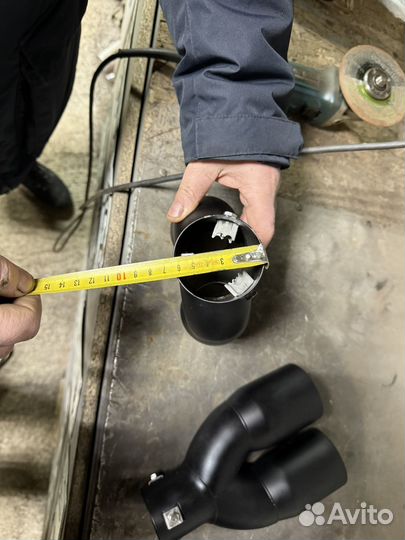 Насадки на глушитель раздвоенные