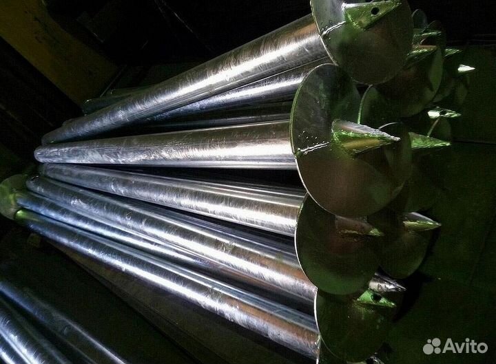 Винтовые сваи с монтажом